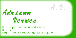 adrienn vermes business card